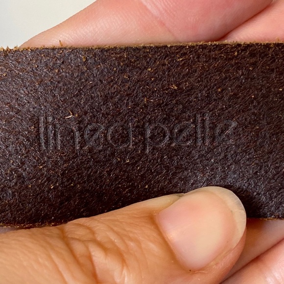 Linea Pelle Italian Leather Belt Embellish buckle - Picture 10 of 12